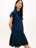 Tommy Hilfiger - Đầm Tay Ngắn Nữ Gold-Tone Button Relaxed Mini Shirt Dress