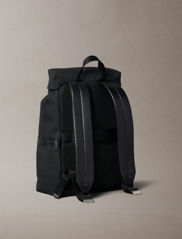 Calvin Klein - Balo nam Embossed Woven Flap Backpack