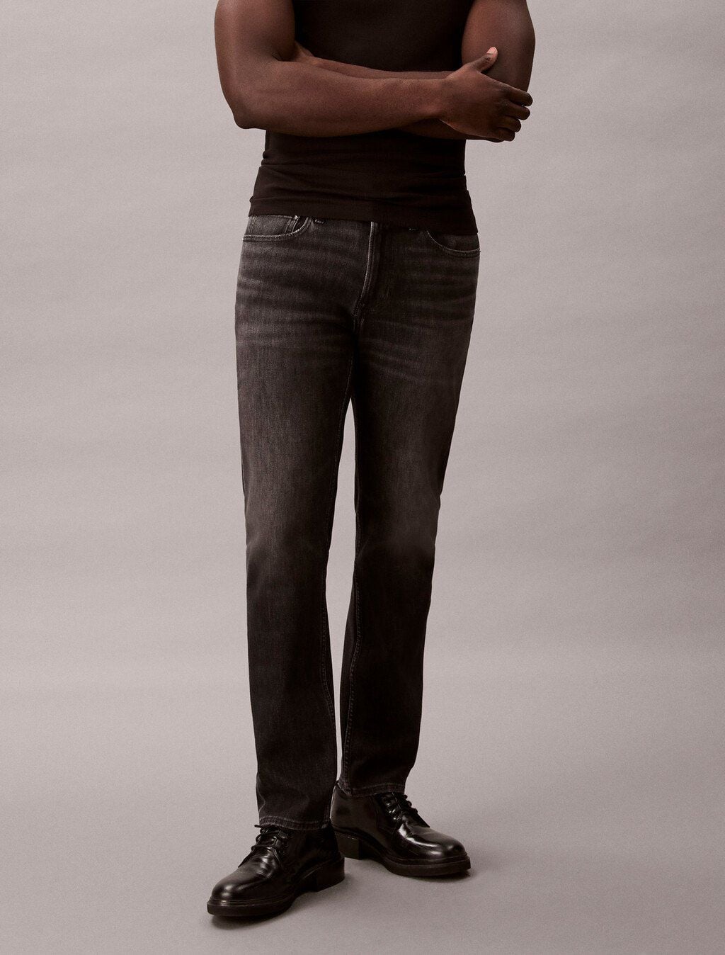 Calvin Klein - Quần jeans dài nam 37.5 Slim Black Jeans