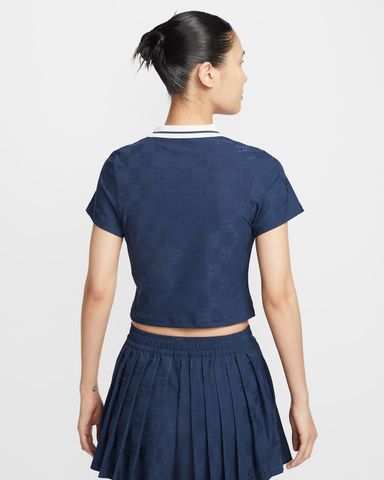 Nike - Áo Tay Ngắn Thể Thao Nữ NikeCourt Court Collection Dri-FIT Cropped Tennis Polo