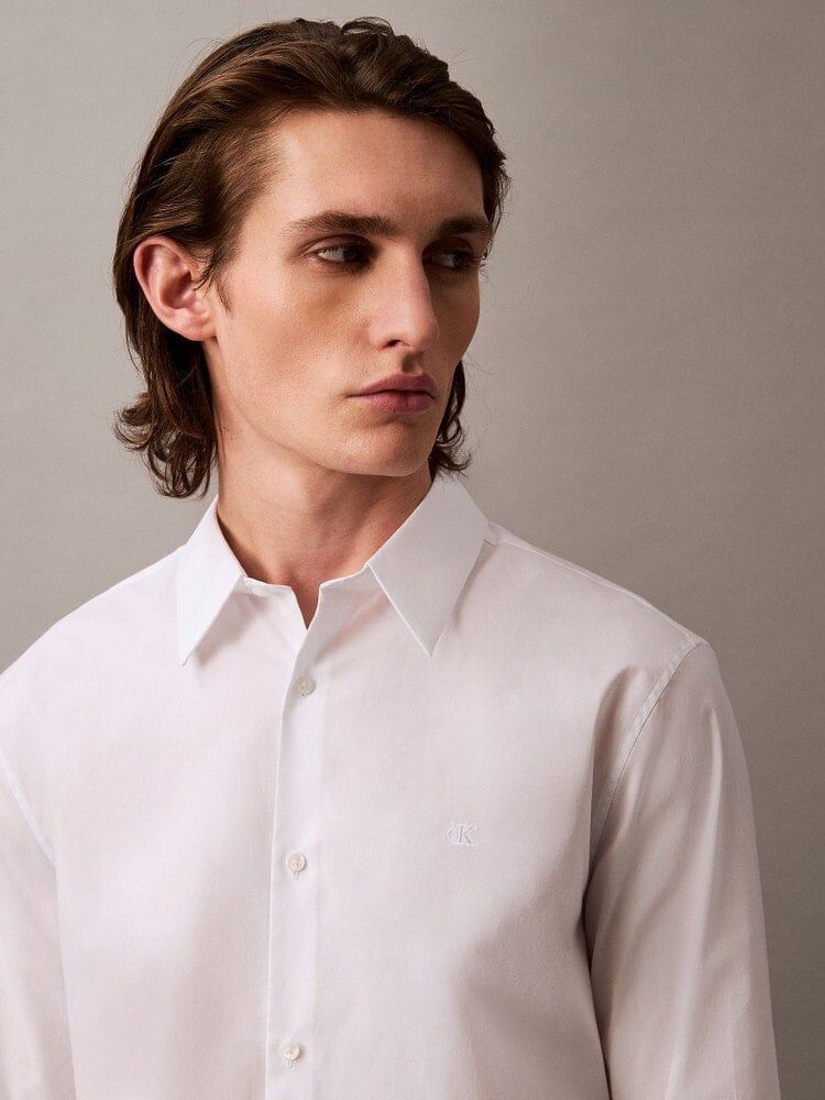 Calvin Klein - Áo sơ mi tay dài nam Slim Stretch Button-Down Shirt