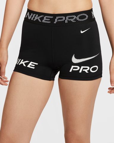 Nike - Quần ngắn ống bó thể thao Nữ Nike Pro Women's Mid-Rise 3