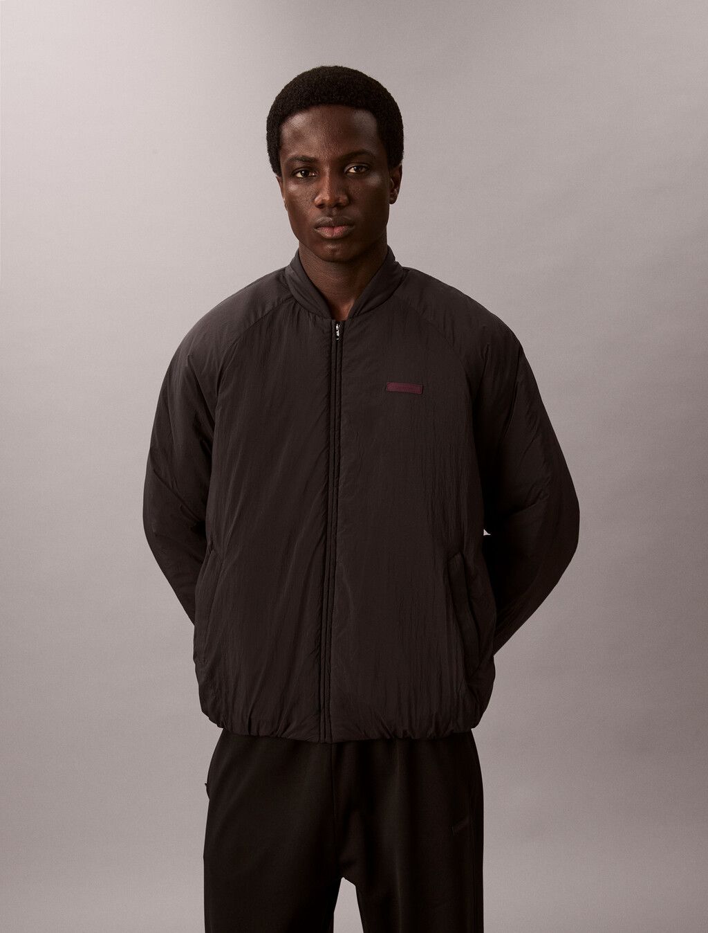 Calvin Klein - Áo khoác ấm nam Nylon Bomber Jacket