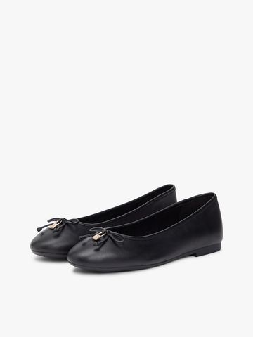 Tommy Hilfiger - Giày Thời Trang Nữ Leren Ballerina Met TH-Monogrambedel