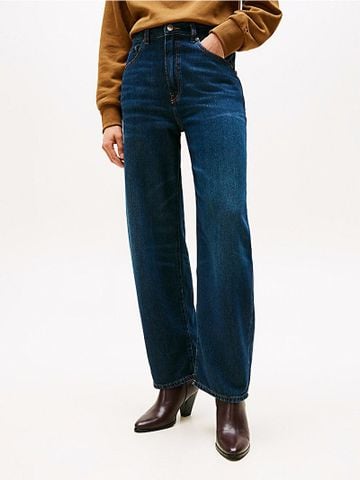 Tommy Hilfiger - Quần jeans ống rộng nữ Premium Denim Milo Barrel Jeans