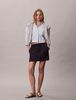 Calvin Klein - Áo Sơ Mi Nữ Cropped Cotton Poplin Stripe Shirt