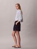 Calvin Klein - Áo Sơ Mi Nữ Cropped Cotton Poplin Stripe Shirt