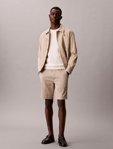 Calvin Klein - Quần Kaki Ngắn Nam Refined Stretch Chino Short