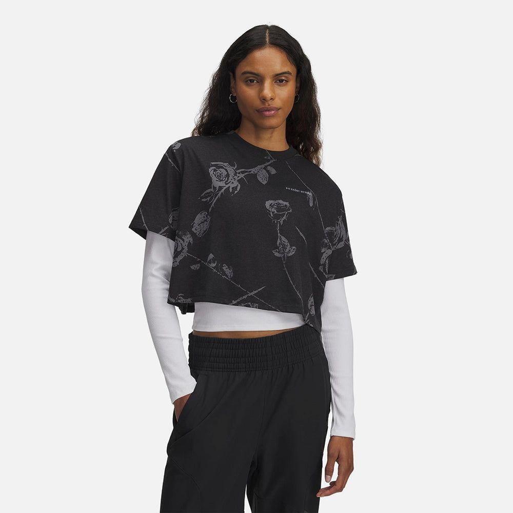 Under Armour - Áo thun nữ Etched Roses Lifestyle