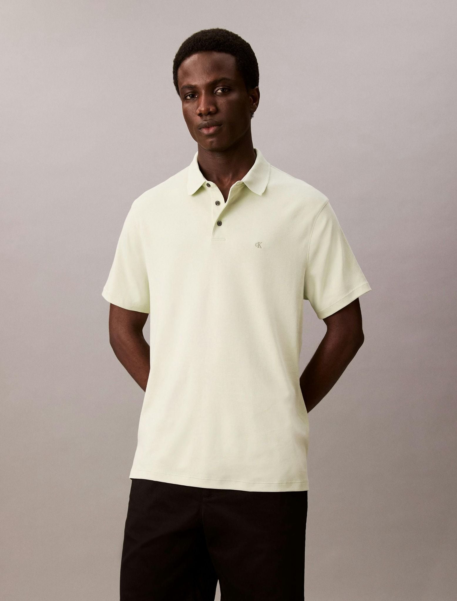 Calvin Klein - Áo polo tay ngắn nam Pima Cotton Polo Shirt