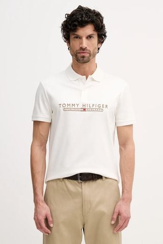 Tommy Hilfiger - Áo thun có cổ polo tay ngắn nam Icon Luxury Interlock Regular Polo