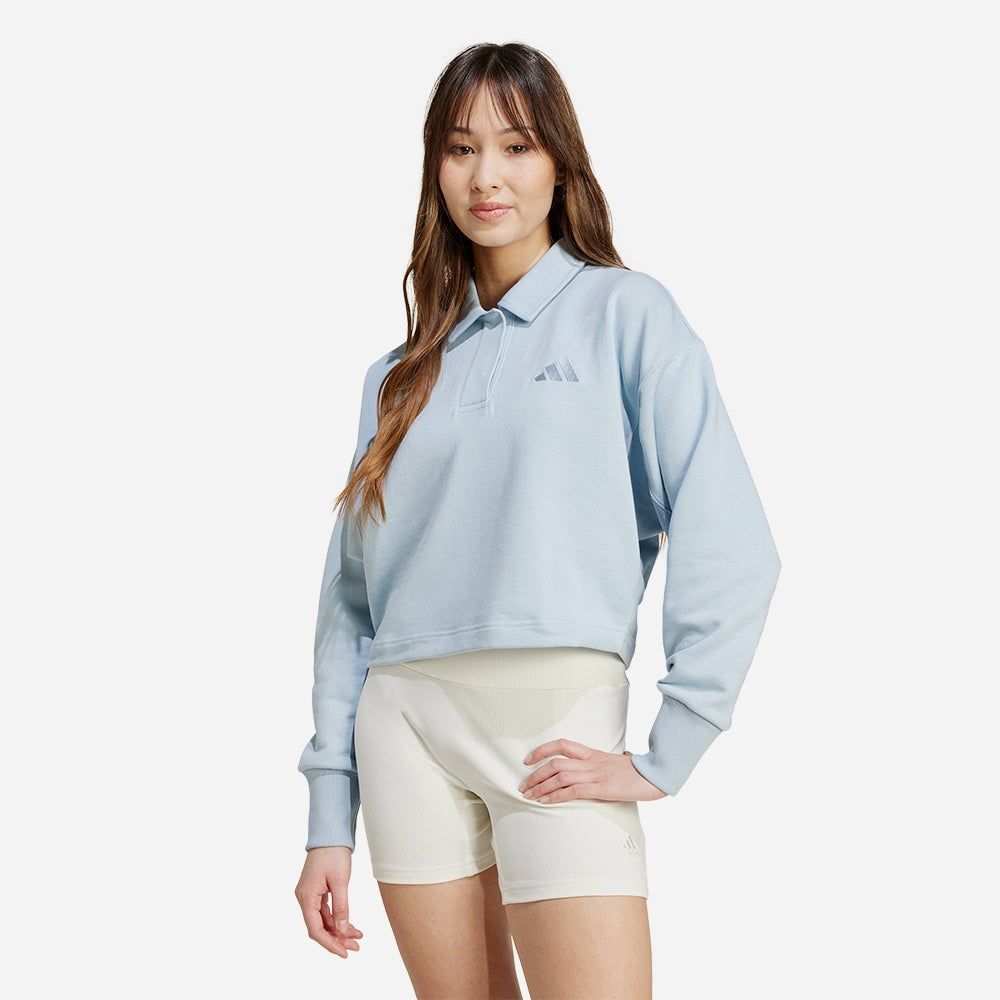 adidas - Áo thun tay dài Nữ Men's Adidas All Szn French Terry Sweatshirt - Blue