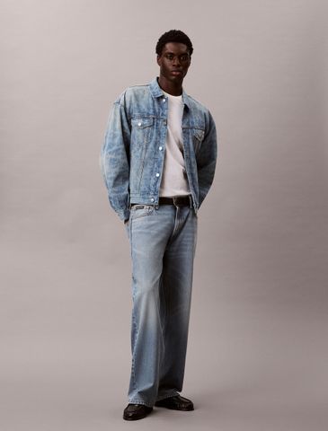 Calvin Klein - Áo Khoác Jean Nam 90s Logo Denim Jacket