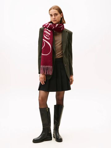 Tommy Hilfiger - Váy nữ Timeless Wool Blend Pleated Mini Skirt