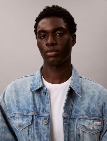 Calvin Klein - Áo Khoác Jean Nam 90s Logo Denim Jacket