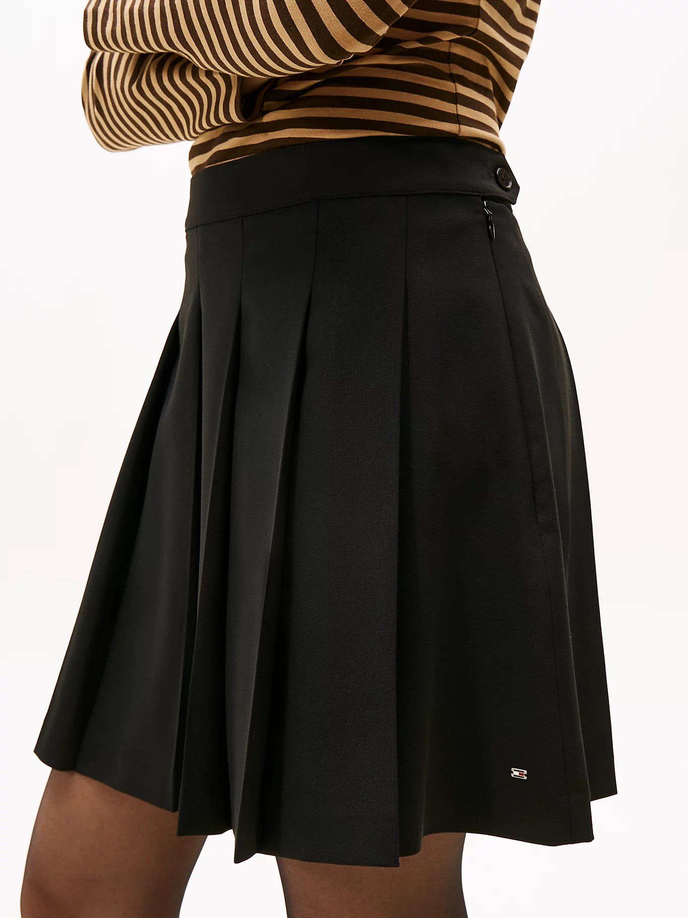 Tommy Hilfiger - Váy nữ Timeless Wool Blend Pleated Mini Skirt