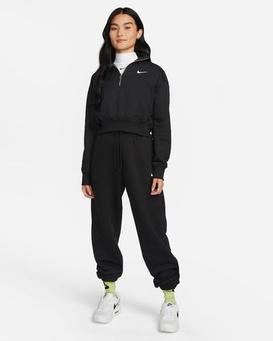 Nike - Áo nỉ tay dài thể thao Nữ Phoenix Fleece Women's Oversized 1/2-Zip Crop Sweatshirt