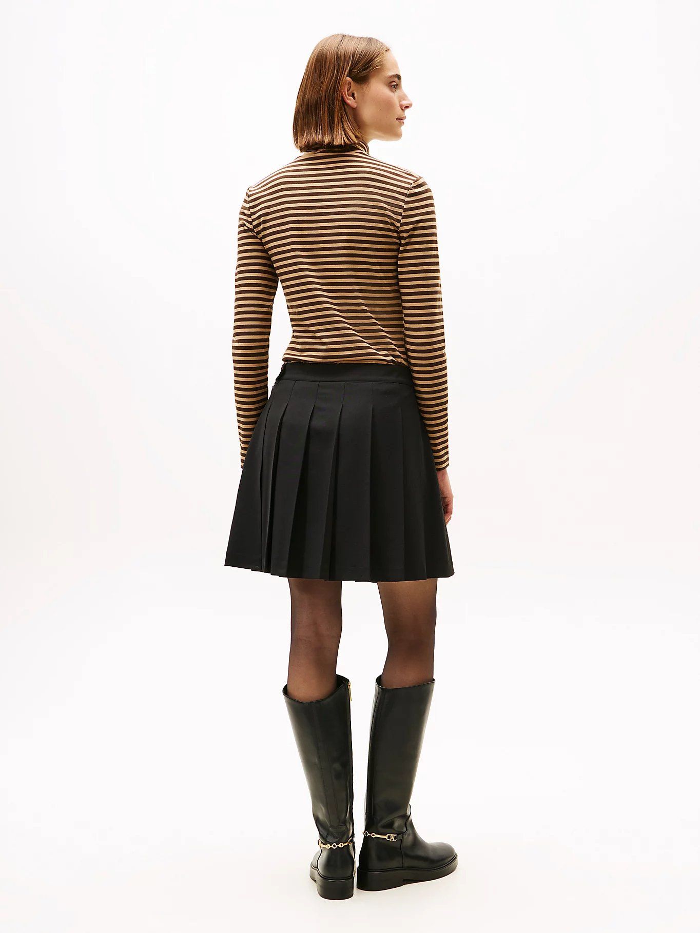 Tommy Hilfiger - Váy nữ Timeless Wool Blend Pleated Mini Skirt