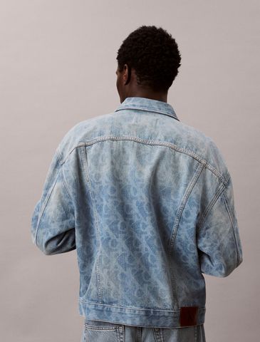 Calvin Klein - Áo Khoác Jean Nam 90s Logo Denim Jacket
