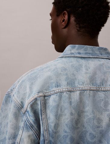 Calvin Klein - Áo Khoác Jean Nam 90s Logo Denim Jacket