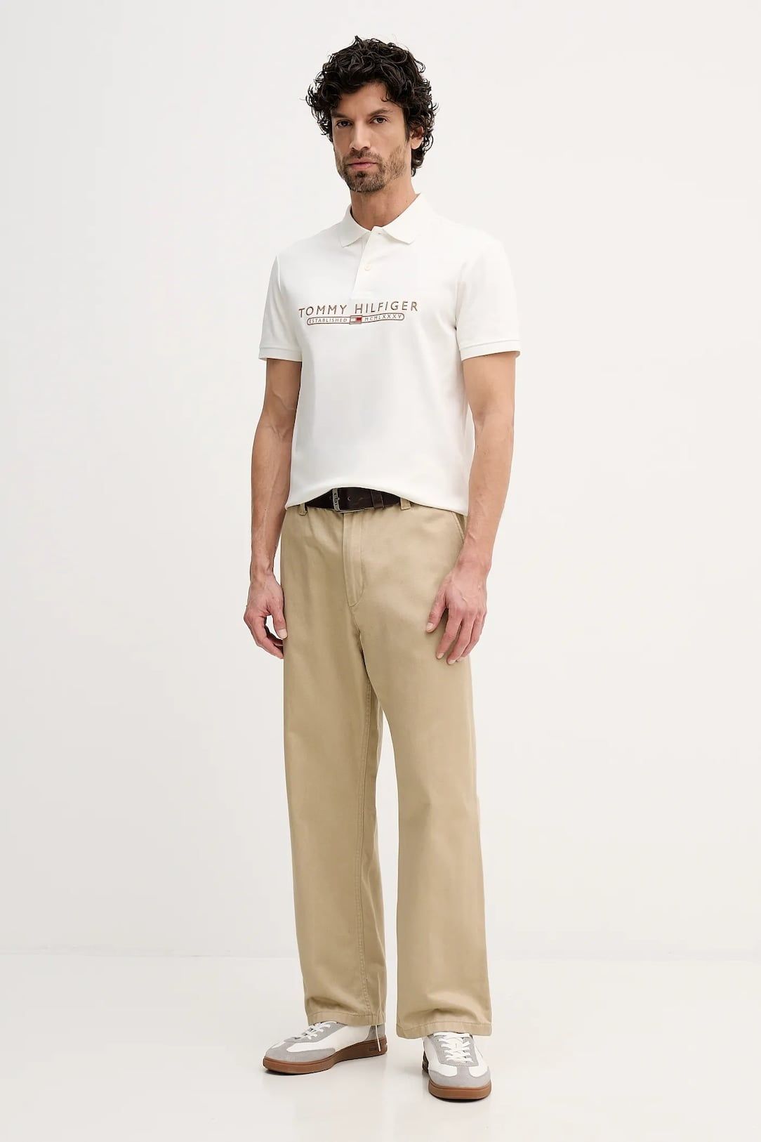 Tommy Hilfiger - Áo thun có cổ polo tay ngắn nam Icon Luxury Interlock Regular Polo