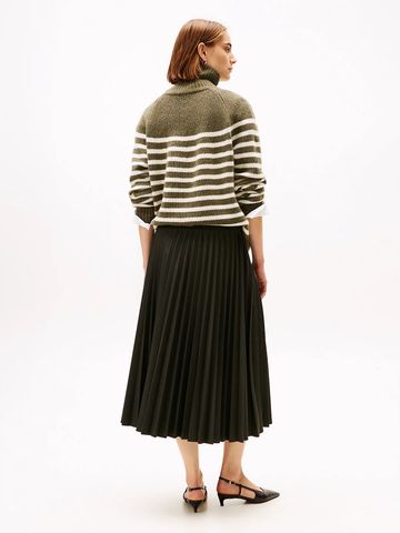 Tommy Hilfiger - Váy nữ Flannel Touch Plted Midi Skrt