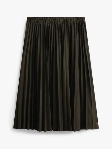 Tommy Hilfiger - Váy nữ Flannel Touch Plted Midi Skrt