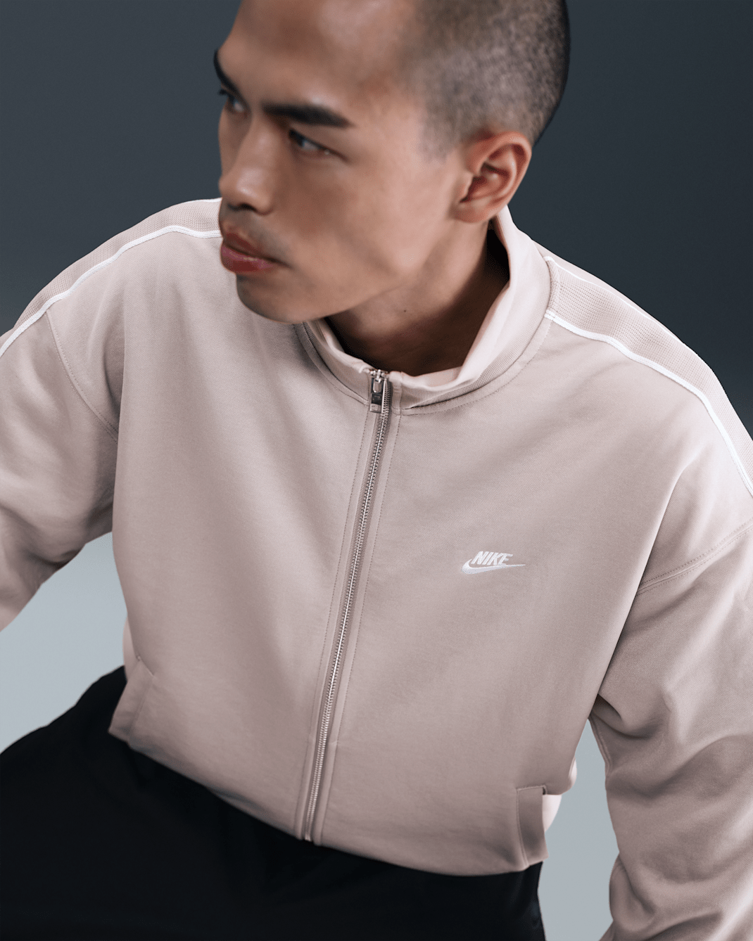 Nike - Áo khoác nỉ thể thao Nam Club Men's Oversized Knit Tracksuit Jacket