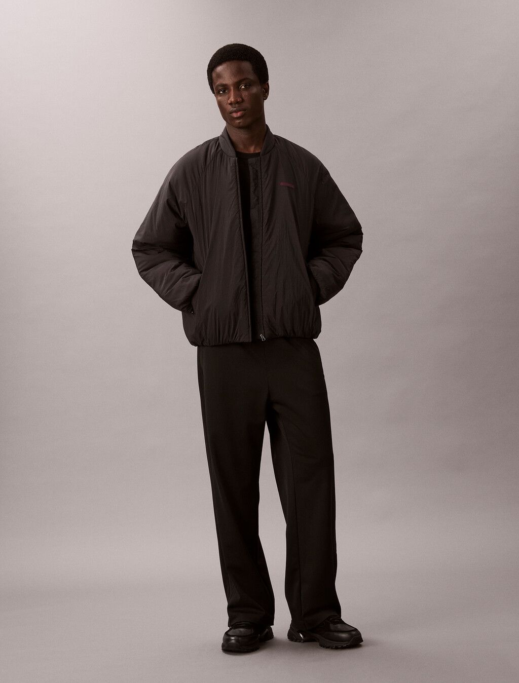 Calvin Klein - Áo khoác ấm nam Nylon Bomber Jacket