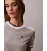 Calvin Klein - Áo Thun Tay Ngắn Nữ Monogram Stripe Trim Tee
