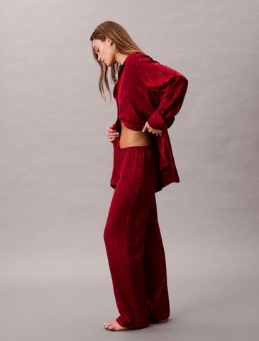 Calvin Klein - Quần ngủ nữ Satin Sheen Print Pyjama Pants