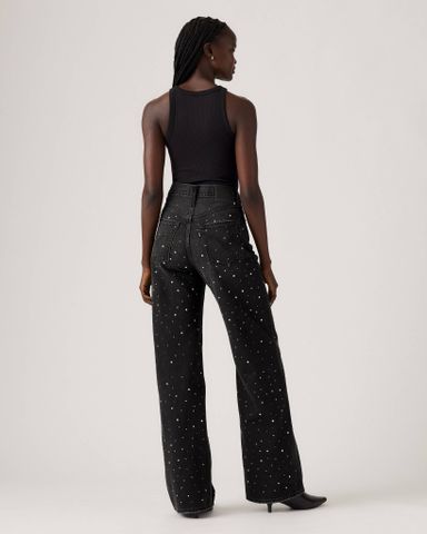 Levi's - Quần dài jean ống rộng nữ Ribcage Wide Leg Jeans - Black