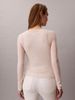 Calvin Klein - Áo Thun Tay Dài Nữ Wool Blend Feminine Double Layer