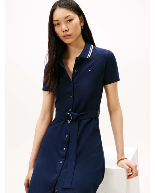 Tommy Hilfiger - Đầm nữ TH Cotton Midi Polo Dress