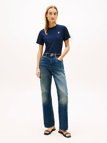 Tommy Hilfiger - Áo Thun Tay Ngắn Nữ TH Script Regular Crew Neck Short Sleeve Tee
