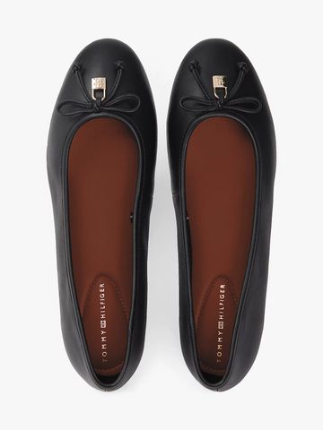 Tommy Hilfiger - Giày Thời Trang Nữ Leren Ballerina Met TH-Monogrambedel