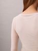 Calvin Klein - Áo Thun Tay Dài Nữ Wool Blend Feminine Double Layer