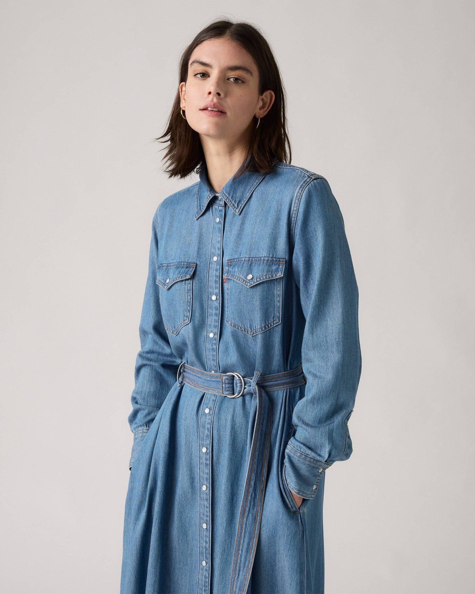 Levi's - Đầm nữ Quincey Long Sleeve Maxi Dress