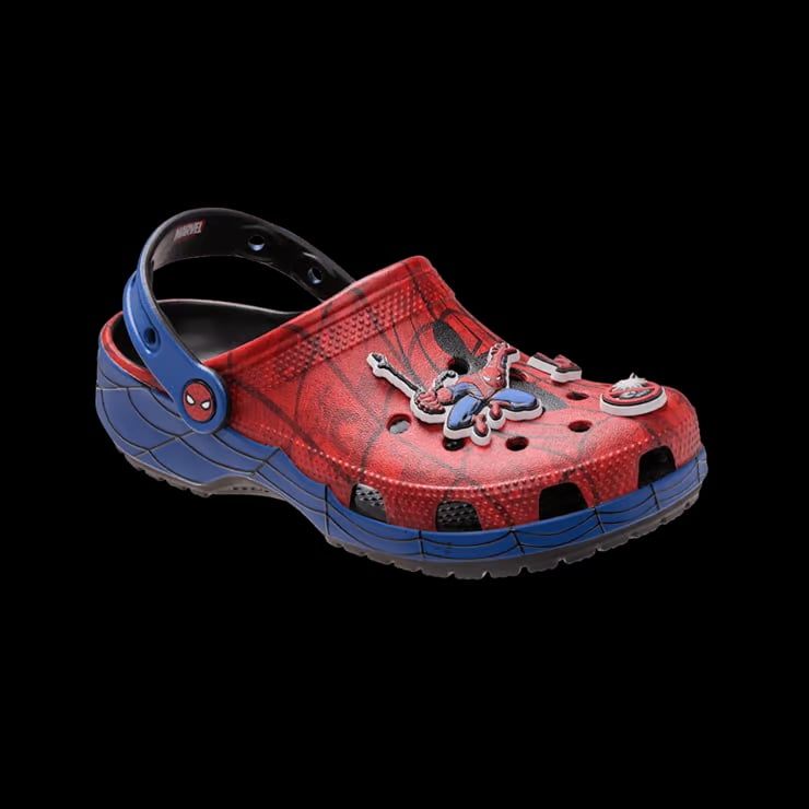 Crocs - Xăng đan trẻ em Classic Clog Kid Spiderman Web Lifestyle