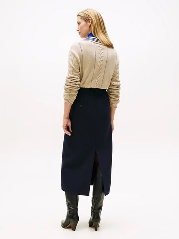 Tommy Hilfiger - Váy nữ Punto Tailored Midi Skirt