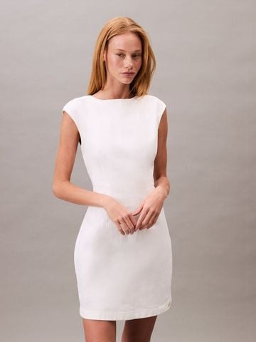 Calvin Klein - Đầm nữ Open Back Cap Sleeve Dress