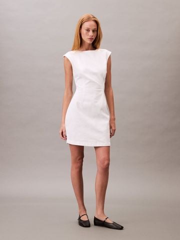 Calvin Klein - Đầm nữ Open Back Cap Sleeve Dress - 4