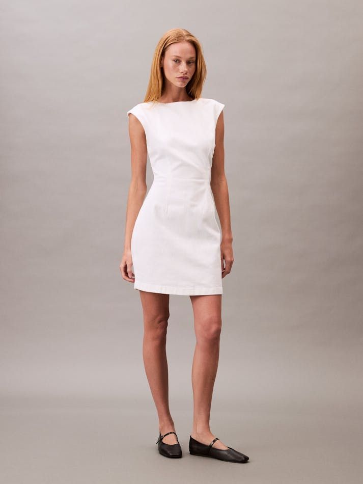 Calvin Klein - Đầm nữ Open Back Cap Sleeve Dress