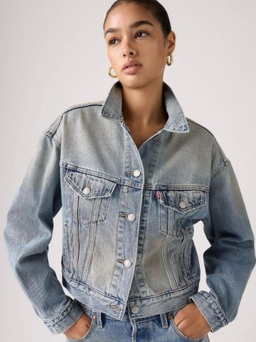 Levi's - Áo Khoác Jean Nữ Cropped '90s Trucker Jacket