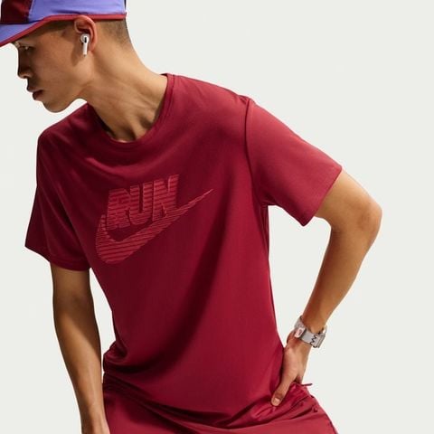 Nike - Áo Tay Ngắn Thể Thao Nam Miler Men's Dri-FIT UV-Protection Short-Sleeve Running Top