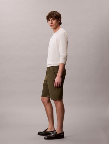 Calvin Klein - Quần Kaki Ngắn Nam Refined Cotton Stretch Short