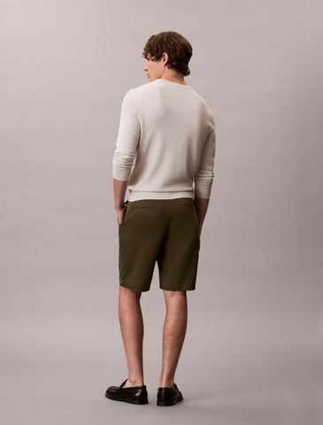 Calvin Klein - Quần Kaki Ngắn Nam Refined Cotton Stretch Short