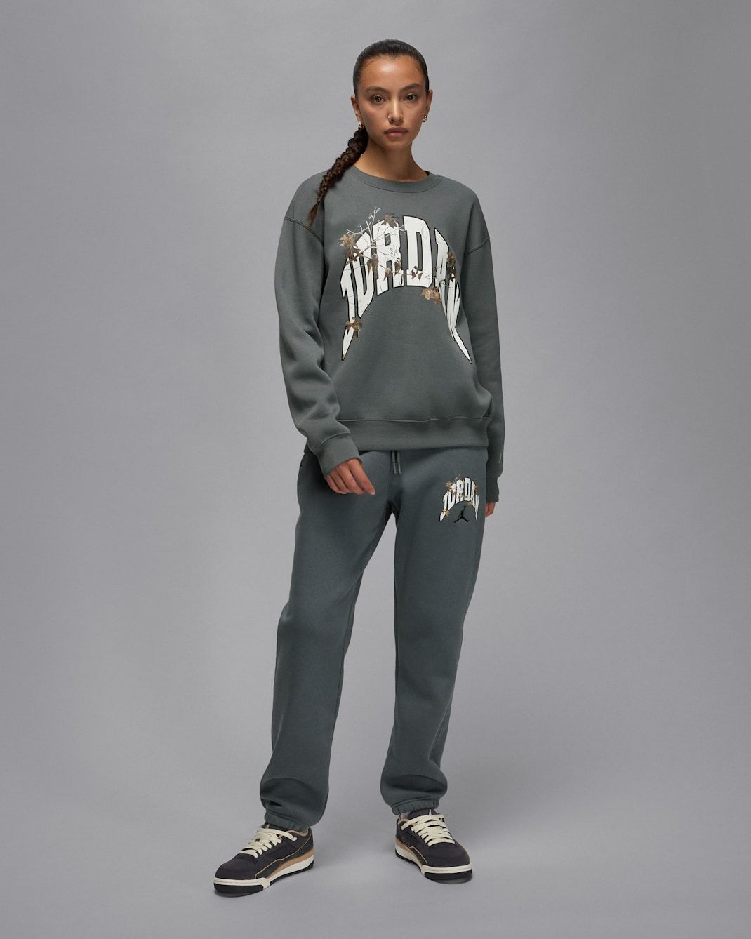 Nike - Áo nỉ tay dài thể thao Nữ Jordan Brooklyn Fleece Women's Realtree Crew-Neck Sweatshirt