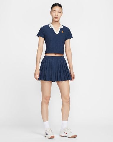 Nike - Áo Tay Ngắn Thể Thao Nữ NikeCourt Court Collection Dri-FIT Cropped Tennis Polo