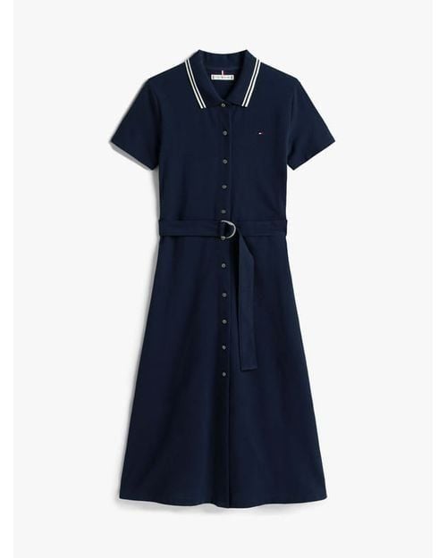 Tommy Hilfiger - Đầm nữ TH Cotton Midi Polo Dress